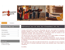 Tablet Screenshot of ensemble-ad-lib.org